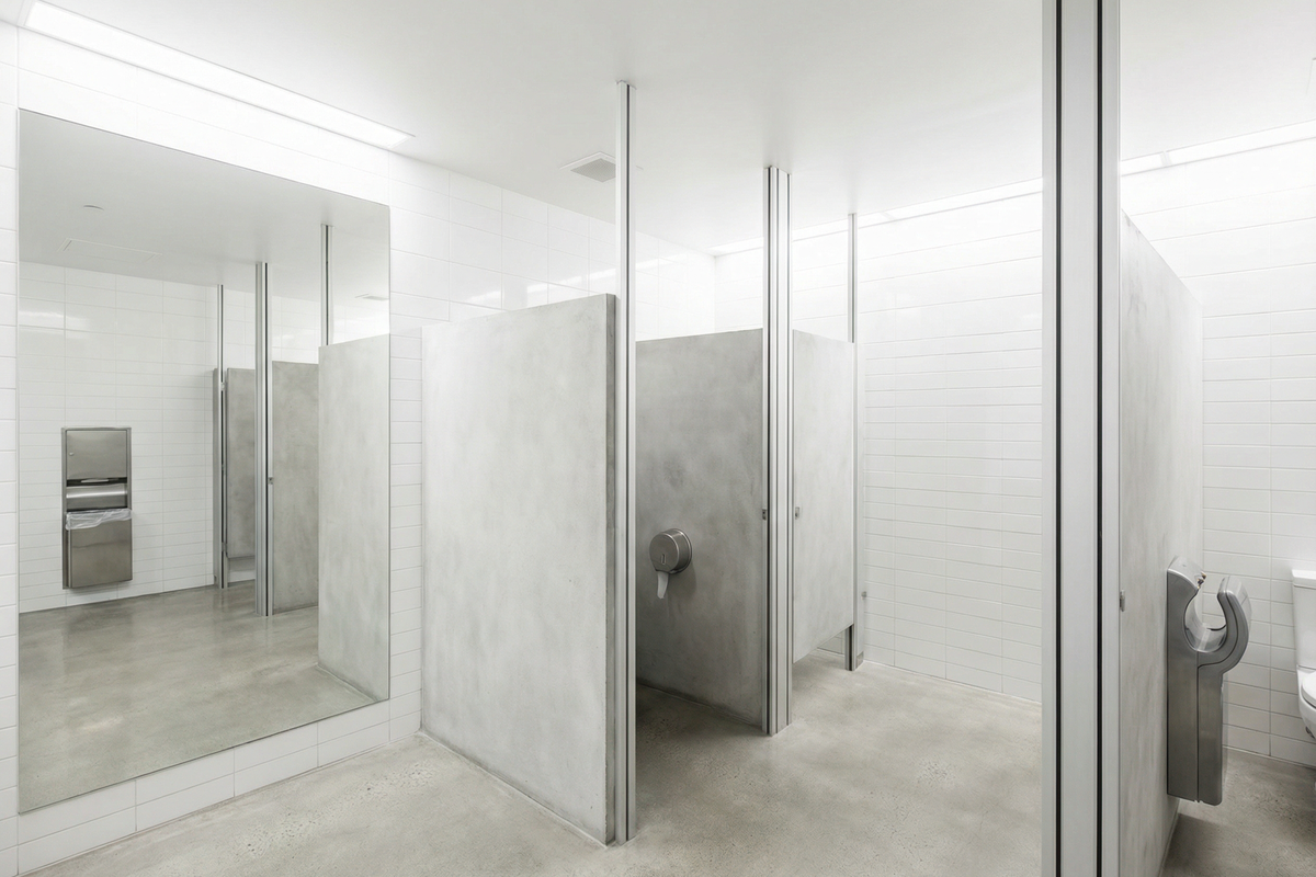 High-speed burnished retail floor